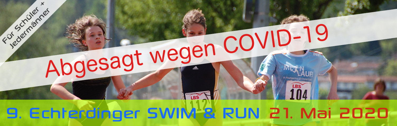 9. Echterdinger Swim & Run 2020 abgesagt wegen COVID-19